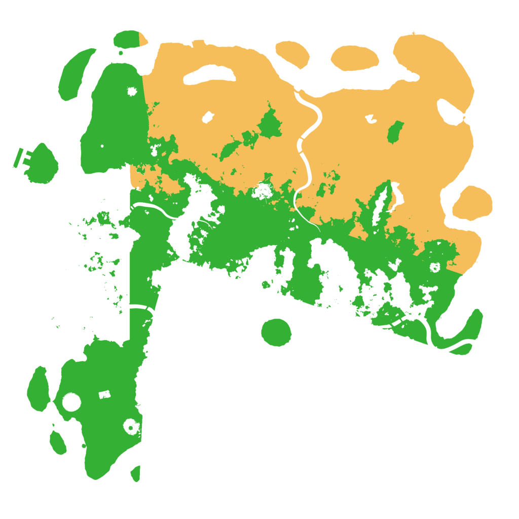 Biome Rust Map: Procedural Map, Size: 5000, Seed: 16973
