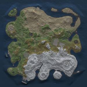 Thumbnail Rust Map: Procedural Map, Size: 3500, Seed: 1769942227, 16 Monuments