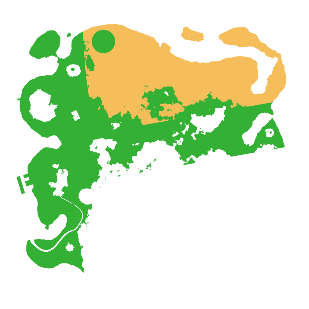 Biome Rust Map: Procedural Map, Size: 3500, Seed: 1769942227