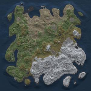 Thumbnail Rust Map: Procedural Map, Size: 4250, Seed: 120319278, 18 Monuments