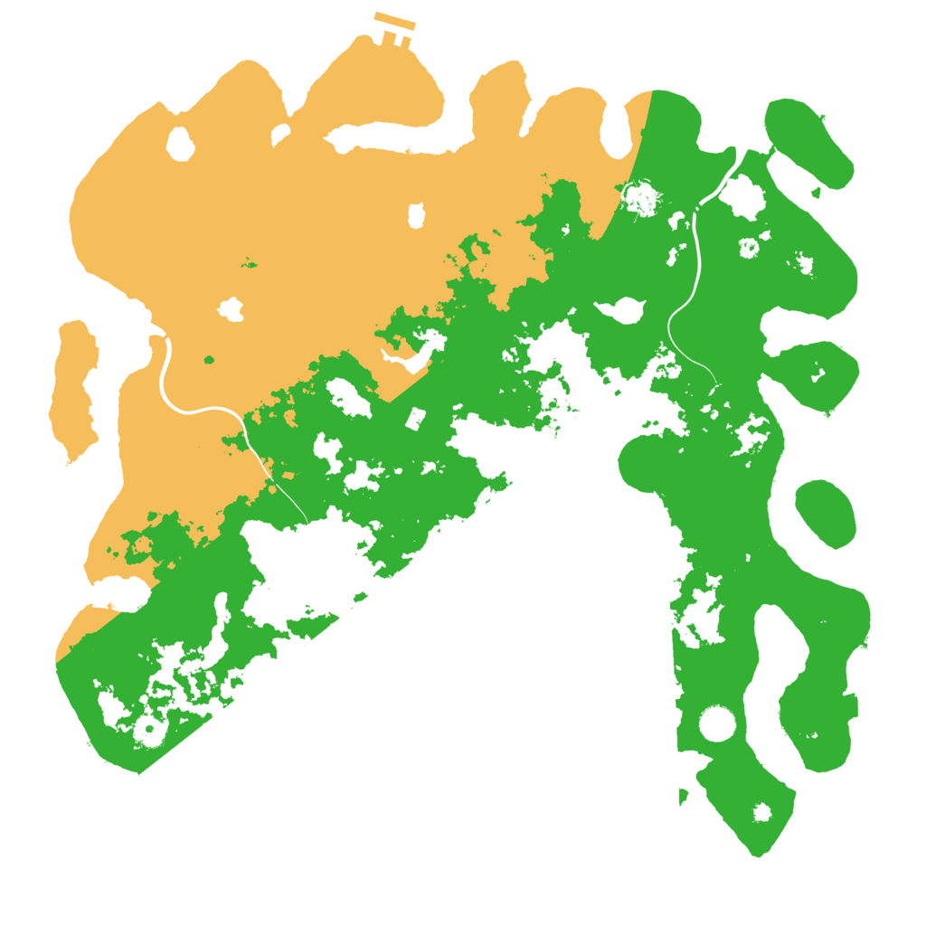 Biome Rust Map: Procedural Map, Size: 4500, Seed: 361119214