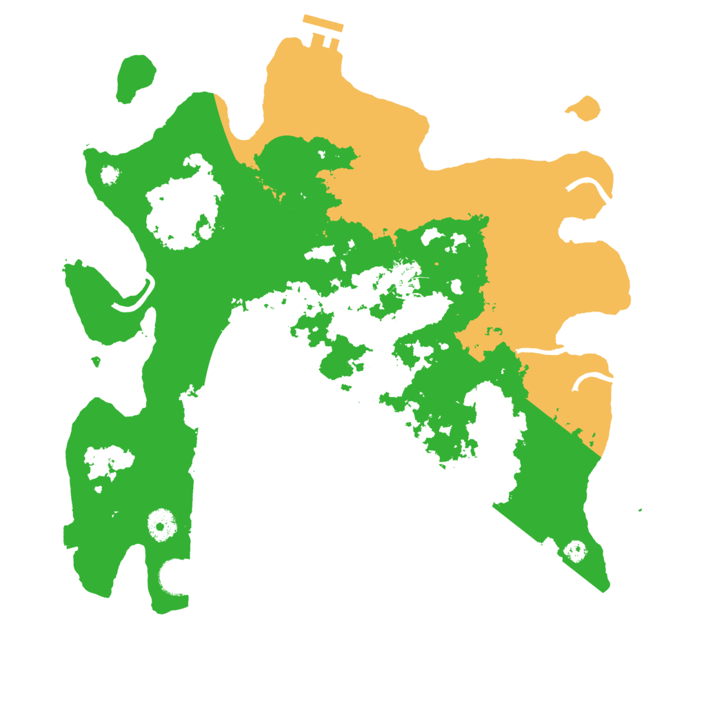 Biome Rust Map: Procedural Map, Size: 3500, Seed: 2050062785