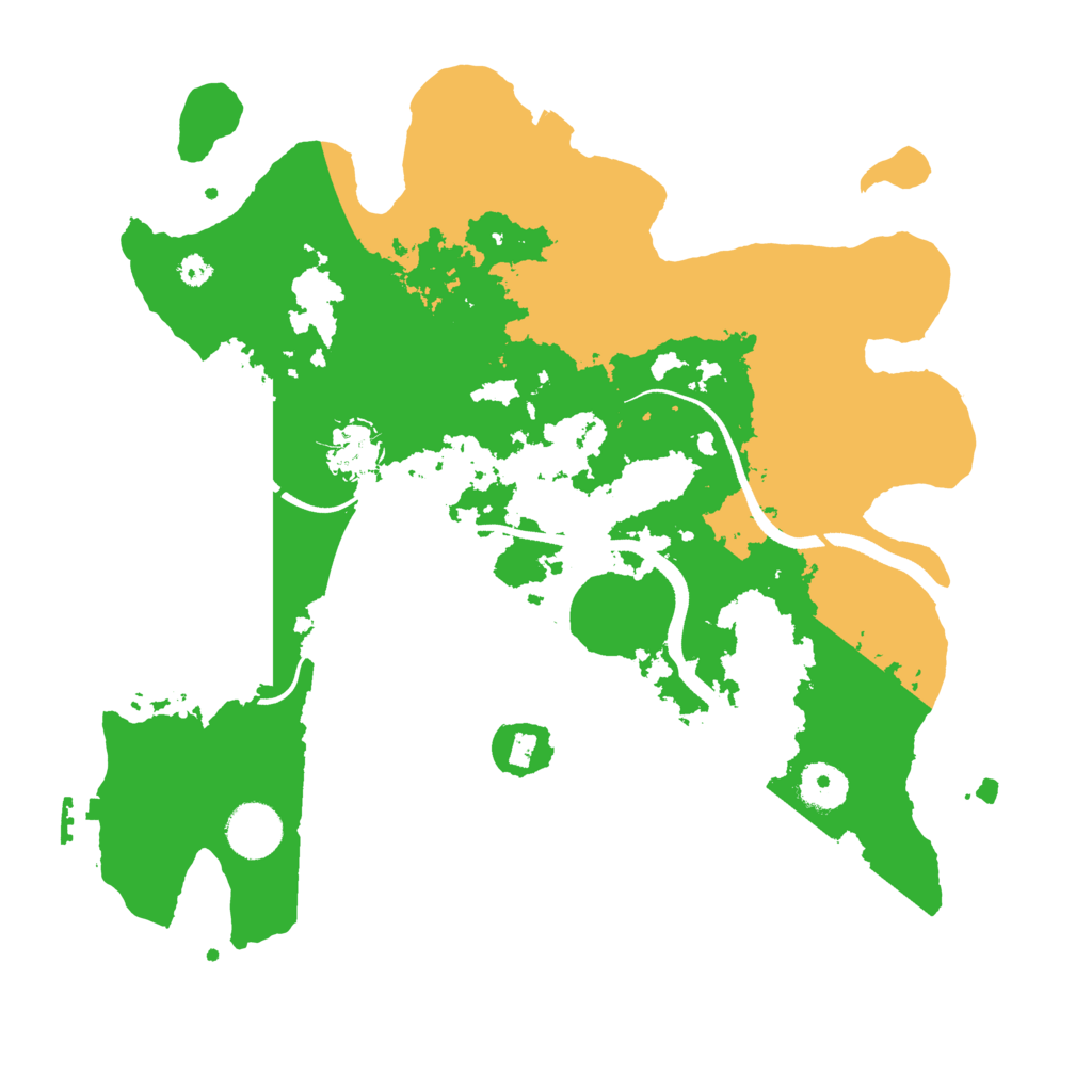 Biome Rust Map: Procedural Map, Size: 3500, Seed: 2050062785