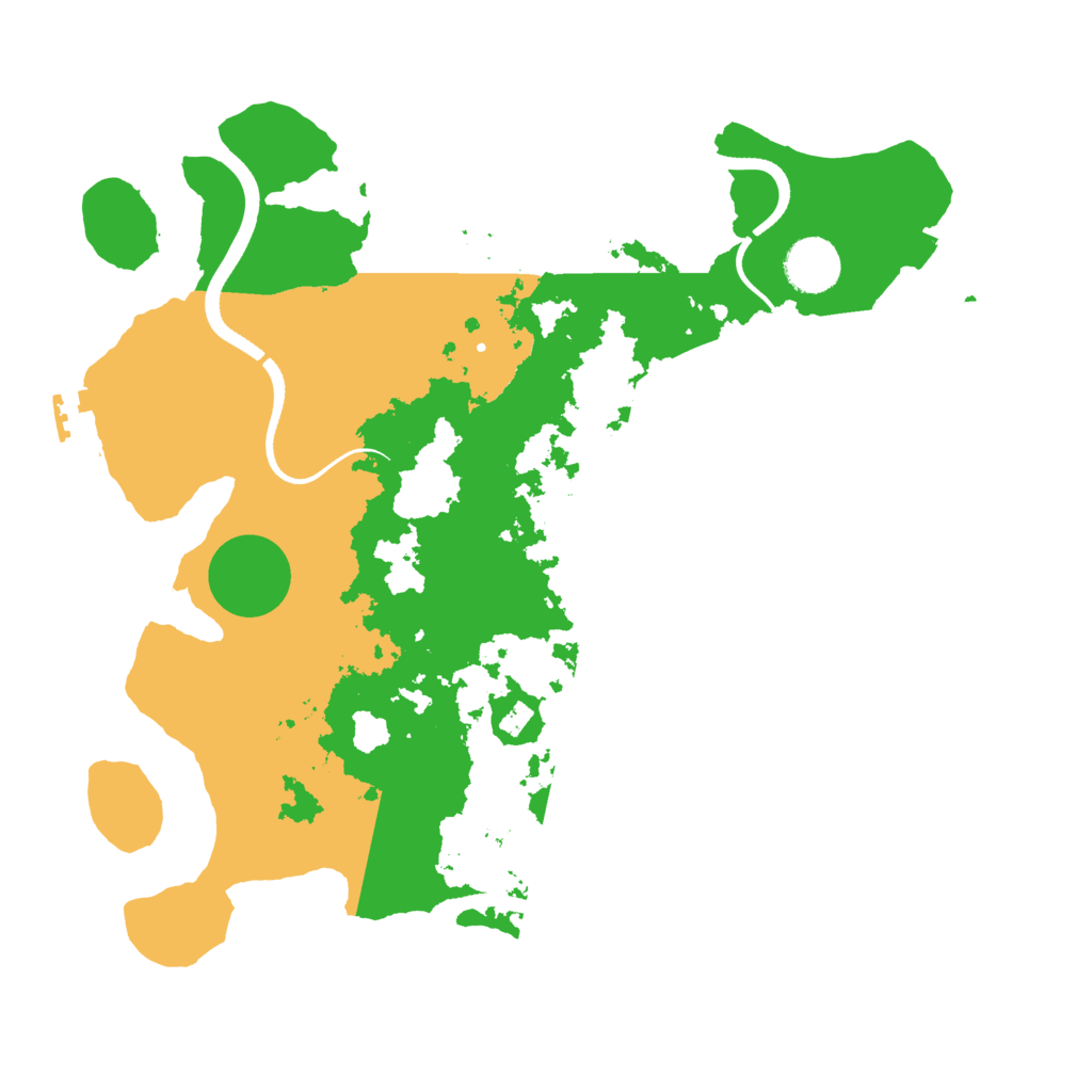 Biome Rust Map: Procedural Map, Size: 3500, Seed: 7257560