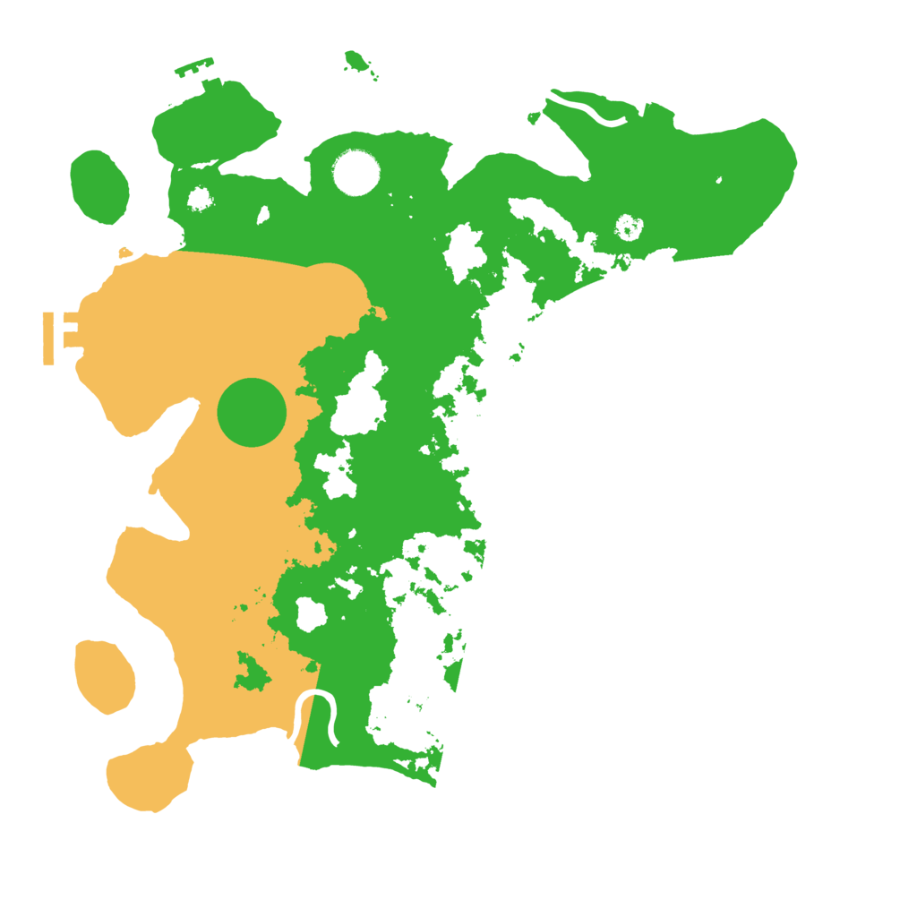 Biome Rust Map: Procedural Map, Size: 3500, Seed: 7257560