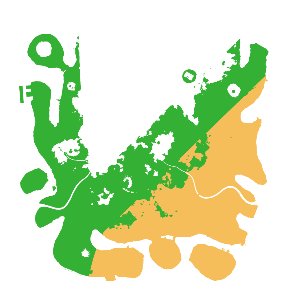 Biome Rust Map: Procedural Map, Size: 3500, Seed: 477872149