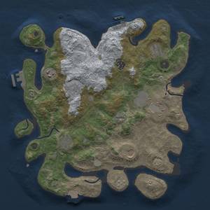 Thumbnail Rust Map: Procedural Map, Size: 3500, Seed: 477872149, 16 Monuments