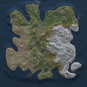 Thumbnail Rust Map: Procedural Map, Size: 3500, Seed: 937758732, 17 Monuments