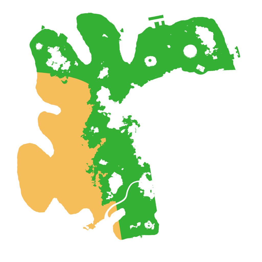 Biome Rust Map: Procedural Map, Size: 3500, Seed: 937758732