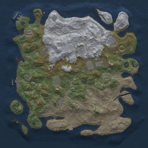 Thumbnail Rust Map: Procedural Map, Size: 4250, Seed: 1655638423, 19 Monuments