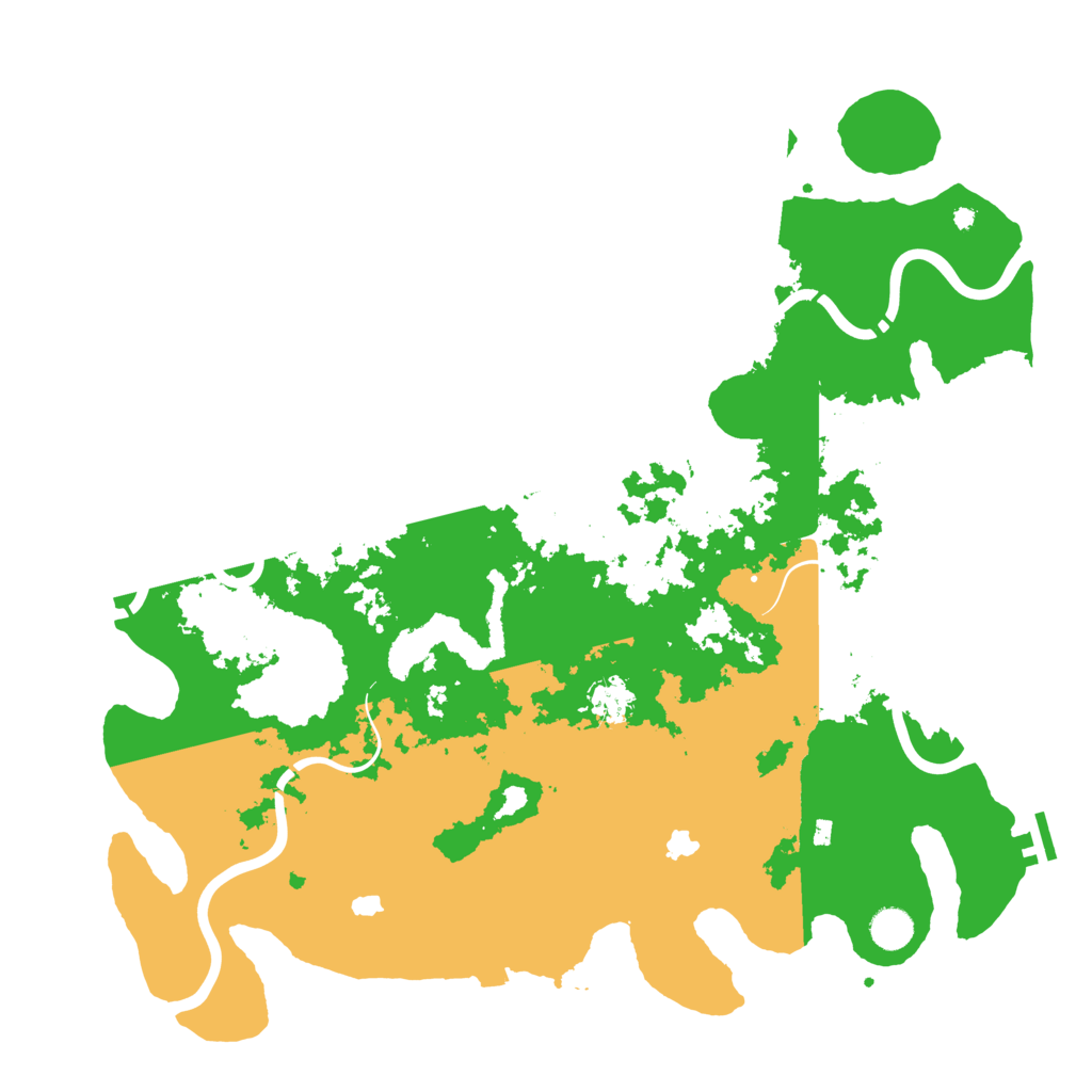 Biome Rust Map: Procedural Map, Size: 4500, Seed: 102454478