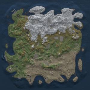 Thumbnail Rust Map: Procedural Map, Size: 4500, Seed: 1080044207, 19 Monuments