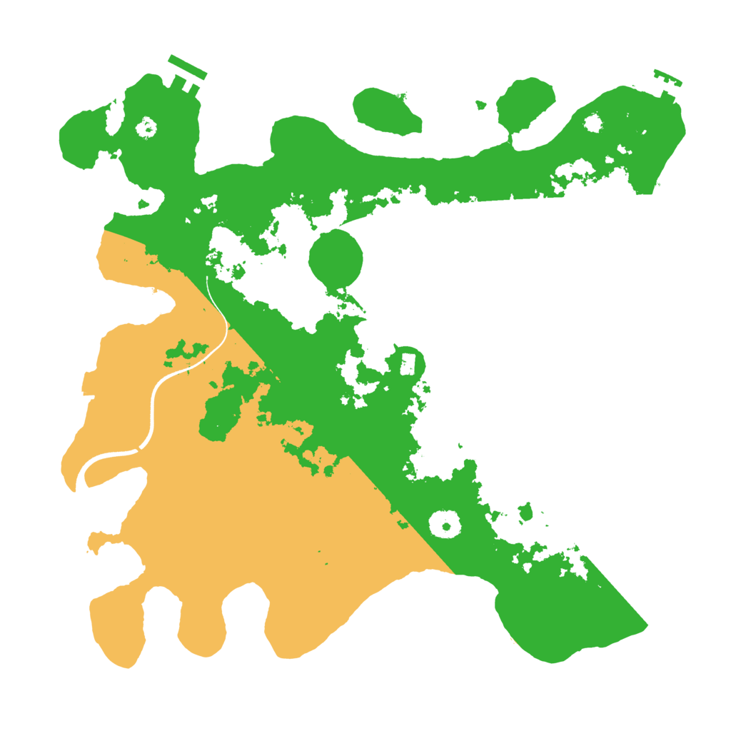 Biome Rust Map: Procedural Map, Size: 3600, Seed: 131452