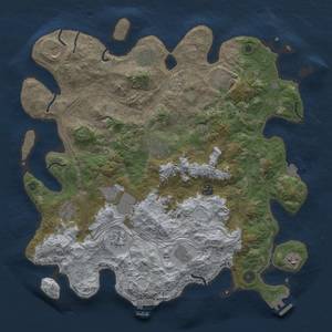 Thumbnail Rust Map: Procedural Map, Size: 4250, Seed: 2060913791, 19 Monuments