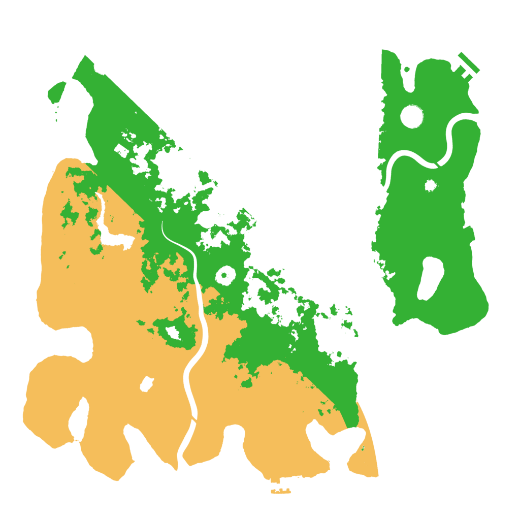 Biome Rust Map: Procedural Map, Size: 4000, Seed: 2024080299