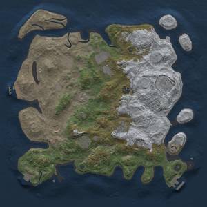 Thumbnail Rust Map: Procedural Map, Size: 4000, Seed: 233522840, 18 Monuments