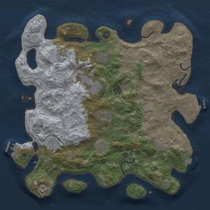 Thumbnail Rust Map: Procedural Map, Size: 4000, Seed: 107714994, 19 Monuments