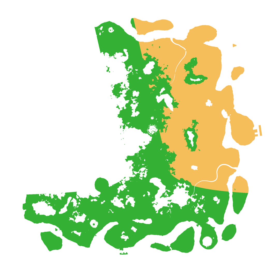 Biome Rust Map: Procedural Map, Size: 5000, Seed: 398635521