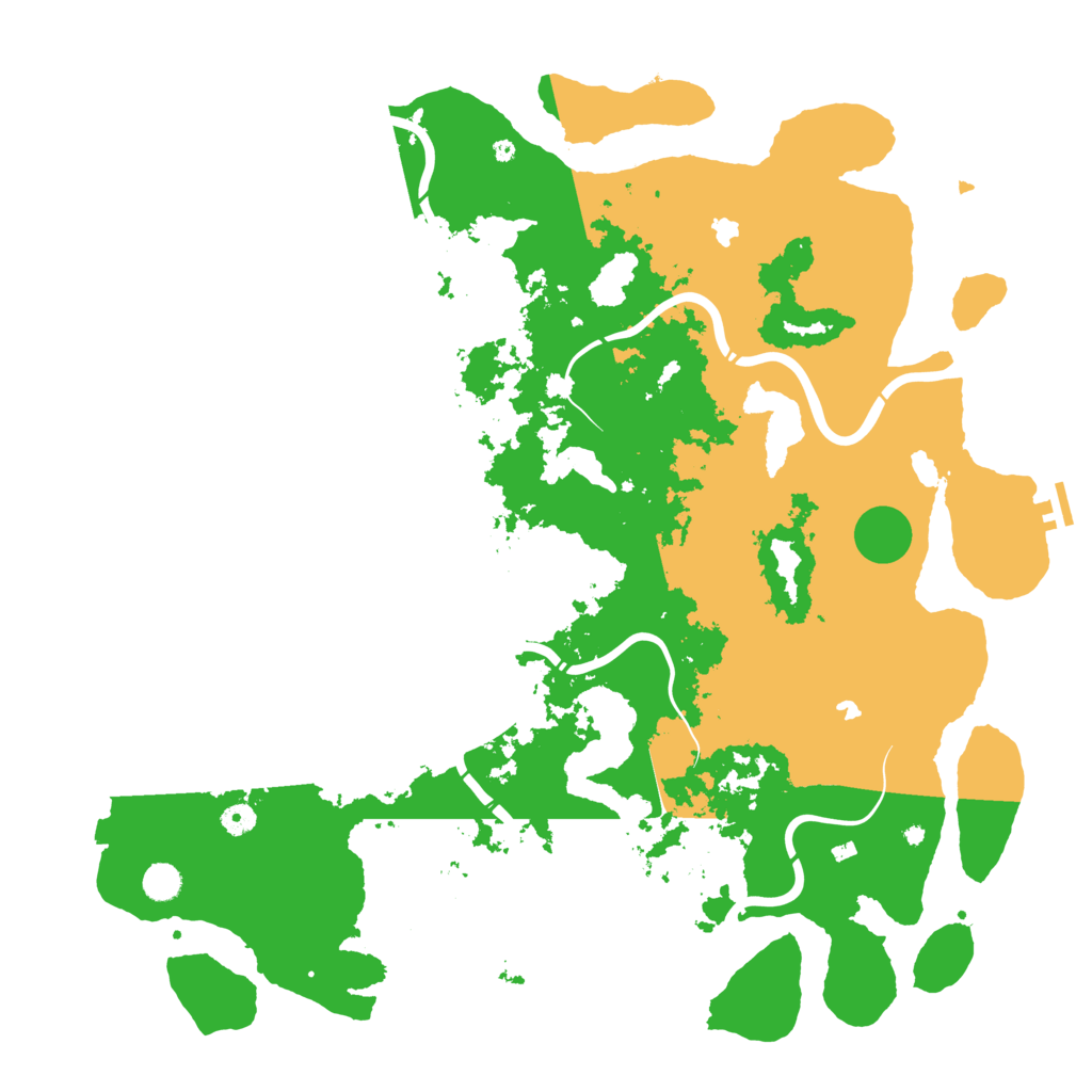 Biome Rust Map: Procedural Map, Size: 5000, Seed: 398635521