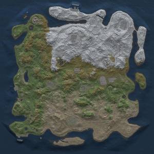 Thumbnail Rust Map: Procedural Map, Size: 4500, Seed: 432181649, 19 Monuments