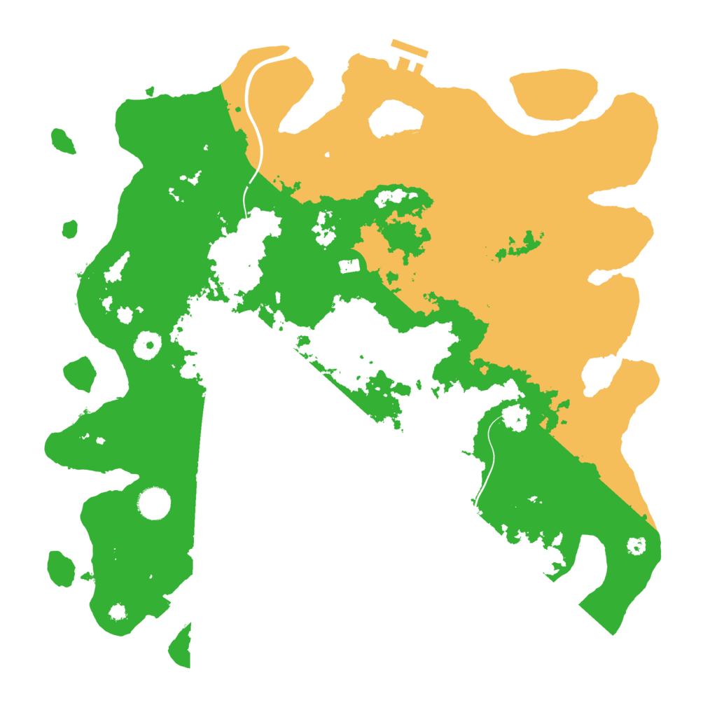 Biome Rust Map: Procedural Map, Size: 3850, Seed: 37861223
