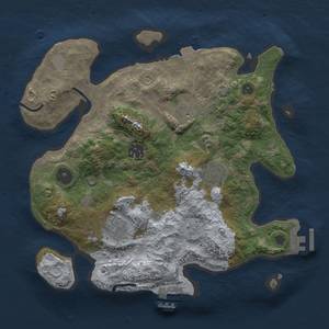 Thumbnail Rust Map: Procedural Map, Size: 3000, Seed: 1701412592, 12 Monuments