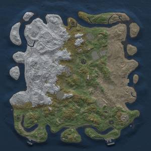 Thumbnail Rust Map: Procedural Map, Size: 4500, Seed: 878356553, 19 Monuments