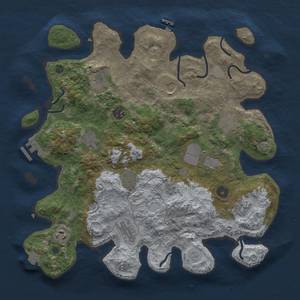 Thumbnail Rust Map: Procedural Map, Size: 3750, Seed: 1098466667, 19 Monuments