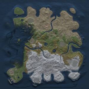 Thumbnail Rust Map: Procedural Map, Size: 3750, Seed: 1098466667, 16 Monuments