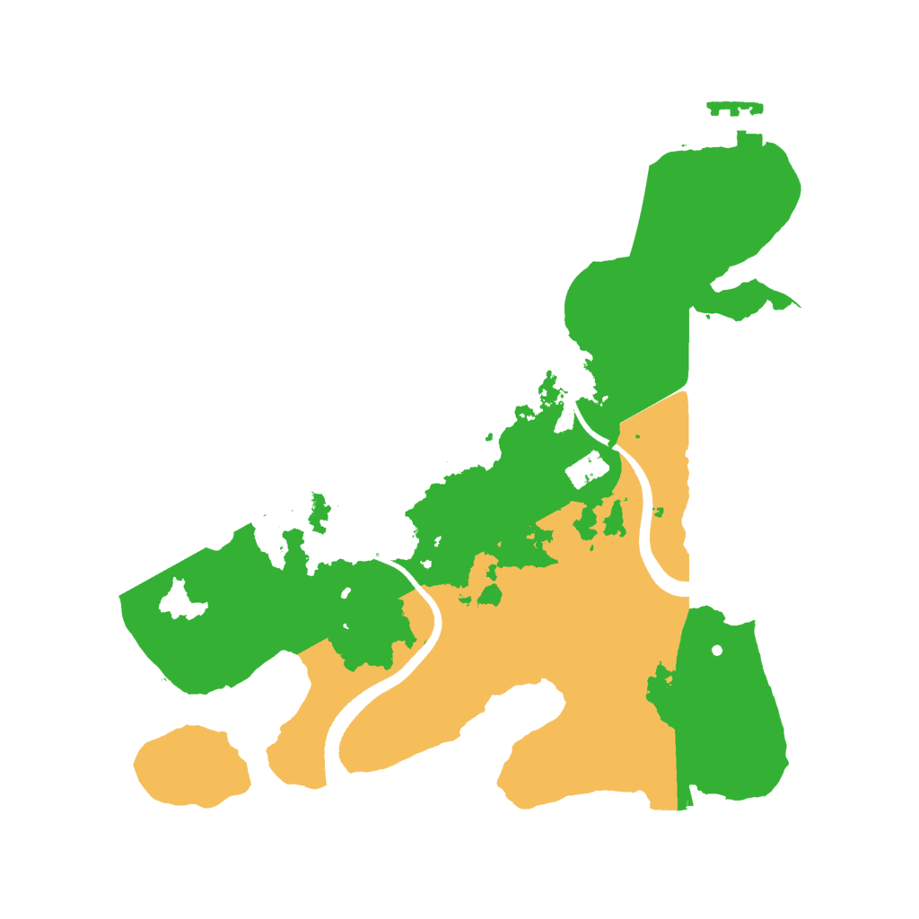Biome Rust Map: Procedural Map, Size: 2500, Seed: 323