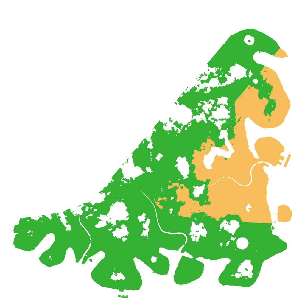 Biome Rust Map: Procedural Map, Size: 4500, Seed: 1851617162
