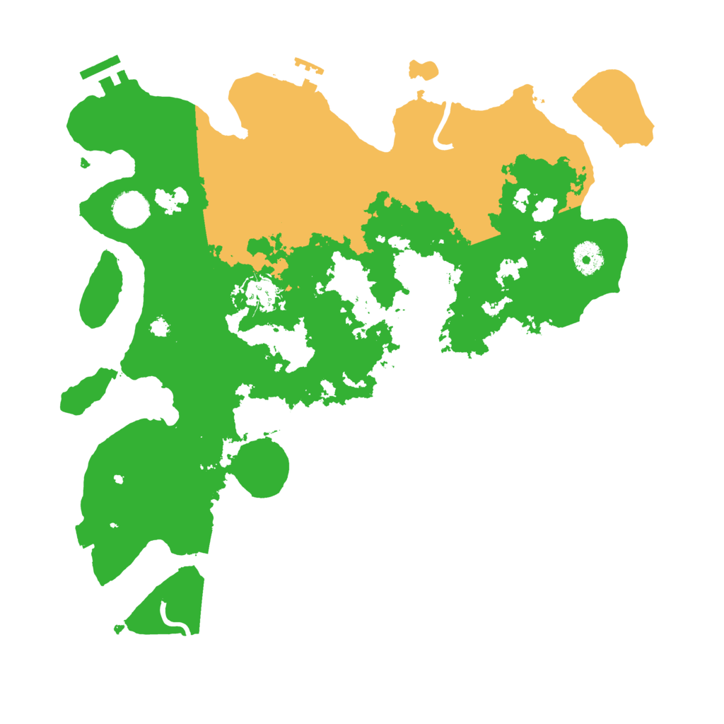 Biome Rust Map: Procedural Map, Size: 3500, Seed: 220811853