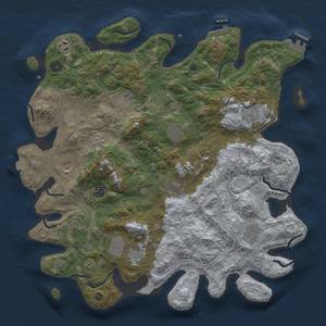 Thumbnail Rust Map: Procedural Map, Size: 4250, Seed: 569823474, 19 Monuments