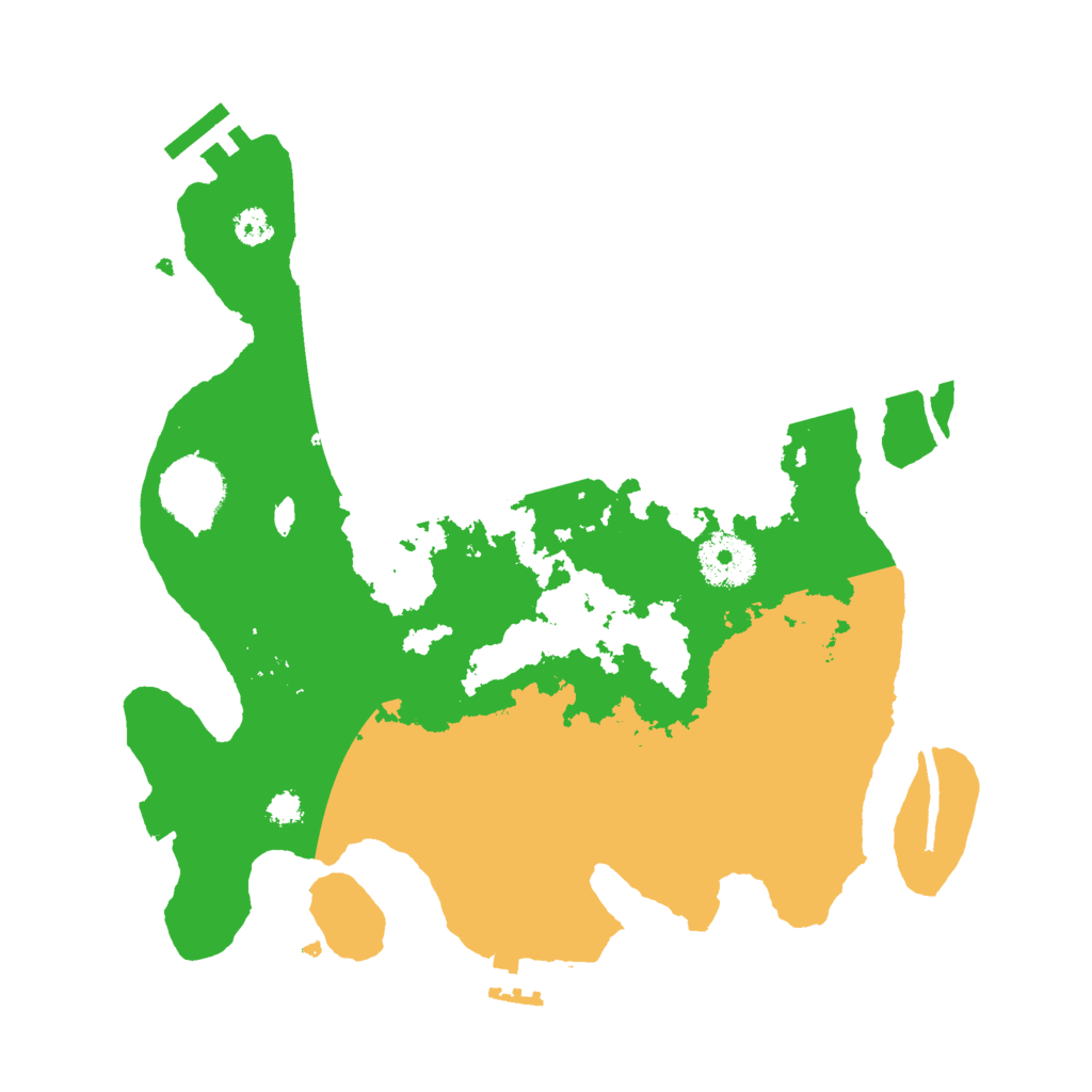 Biome Rust Map: Procedural Map, Size: 3000, Seed: 2493215