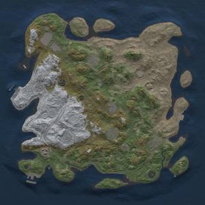 Thumbnail Rust Map: Procedural Map, Size: 4250, Seed: 1261226984, 18 Monuments