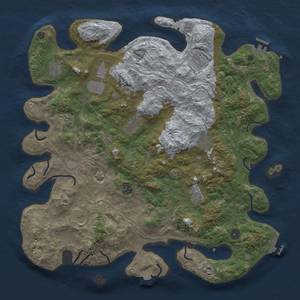 Thumbnail Rust Map: Procedural Map, Size: 4500, Seed: 1435685378, 19 Monuments