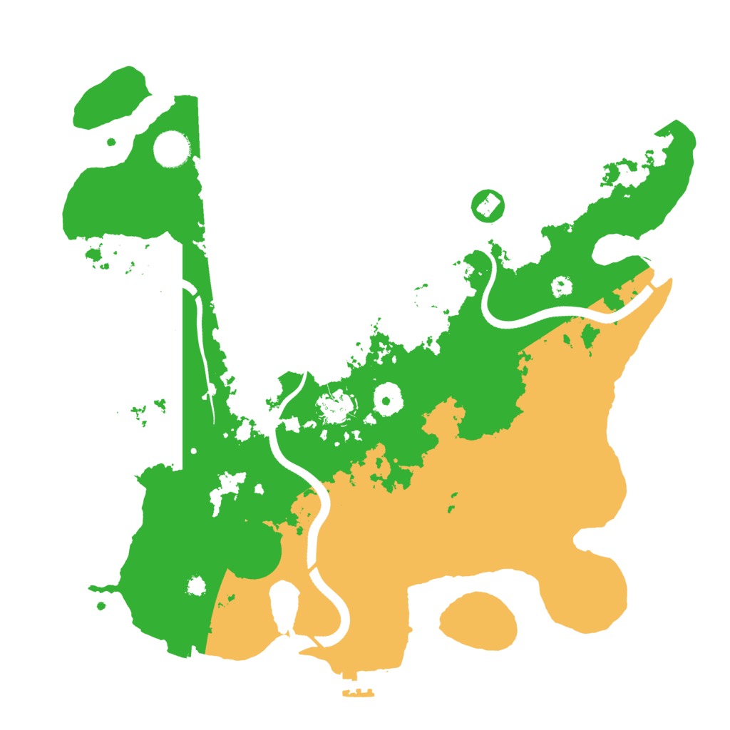 Biome Rust Map: Procedural Map, Size: 3500, Seed: 54812589