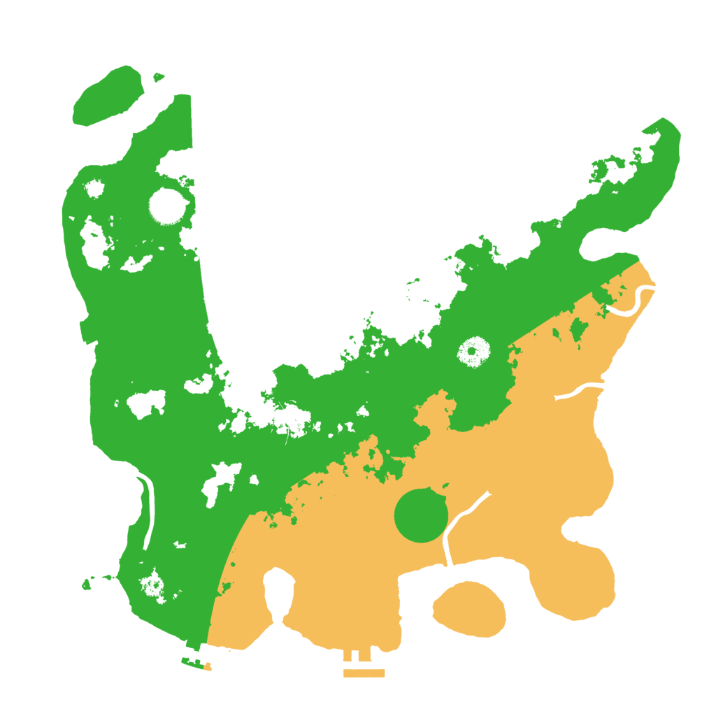 Biome Rust Map: Procedural Map, Size: 3500, Seed: 54812589