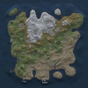 Thumbnail Rust Map: Procedural Map, Size: 3500, Seed: 54812589, 16 Monuments