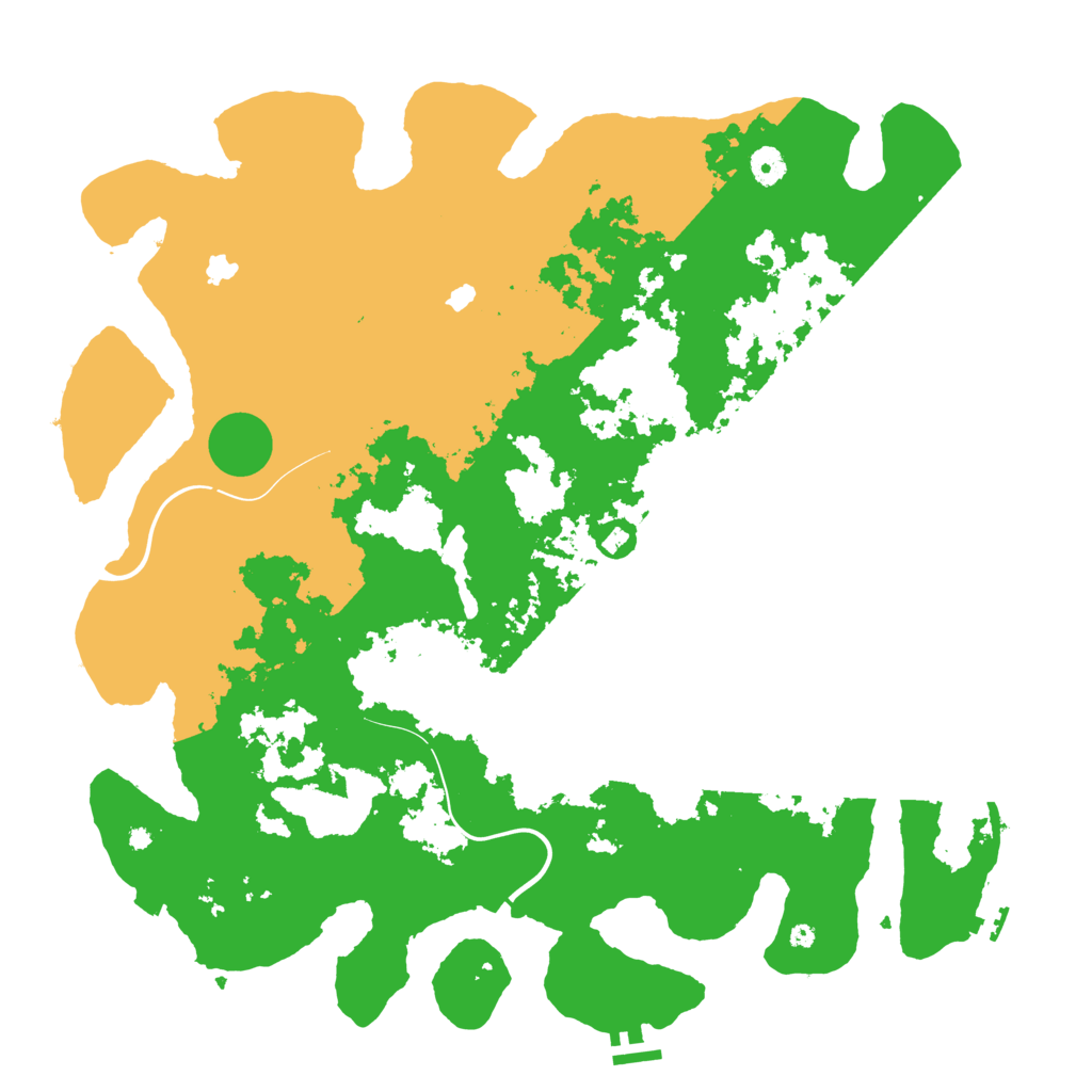 Biome Rust Map: Procedural Map, Size: 4500, Seed: 591846580