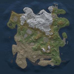 Thumbnail Rust Map: Procedural Map, Size: 3500, Seed: 1120049149, 15 Monuments