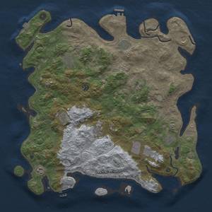 Thumbnail Rust Map: Procedural Map, Size: 4500, Seed: 1951020821, 19 Monuments