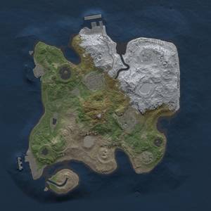 Thumbnail Rust Map: Procedural Map, Size: 2500, Seed: 1005129767, 9 Monuments