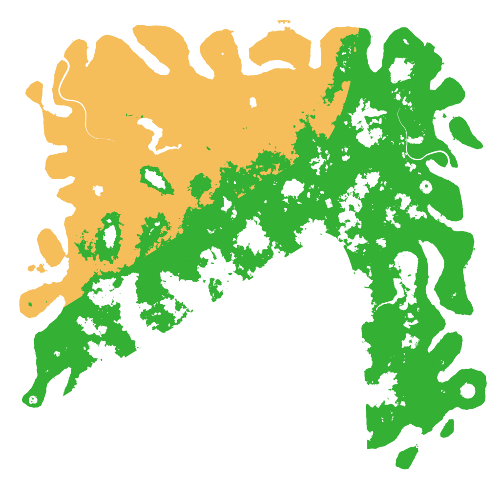 Biome Rust Map: Procedural Map, Size: 6000, Seed: 677317222