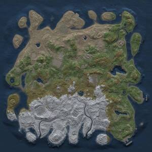 Thumbnail Rust Map: Procedural Map, Size: 4500, Seed: 1902053030, 16 Monuments