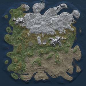 Thumbnail Rust Map: Procedural Map, Size: 5000, Seed: 505463715, 19 Monuments