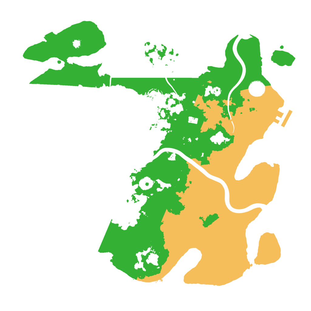 Biome Rust Map: Procedural Map, Size: 3500, Seed: 2084360204