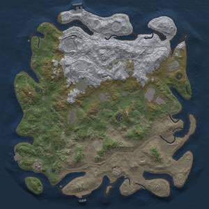 Thumbnail Rust Map: Procedural Map, Size: 4500, Seed: 1886263135, 19 Monuments