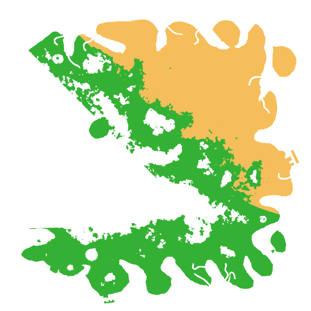 Biome Rust Map: Procedural Map, Size: 4500, Seed: 564578