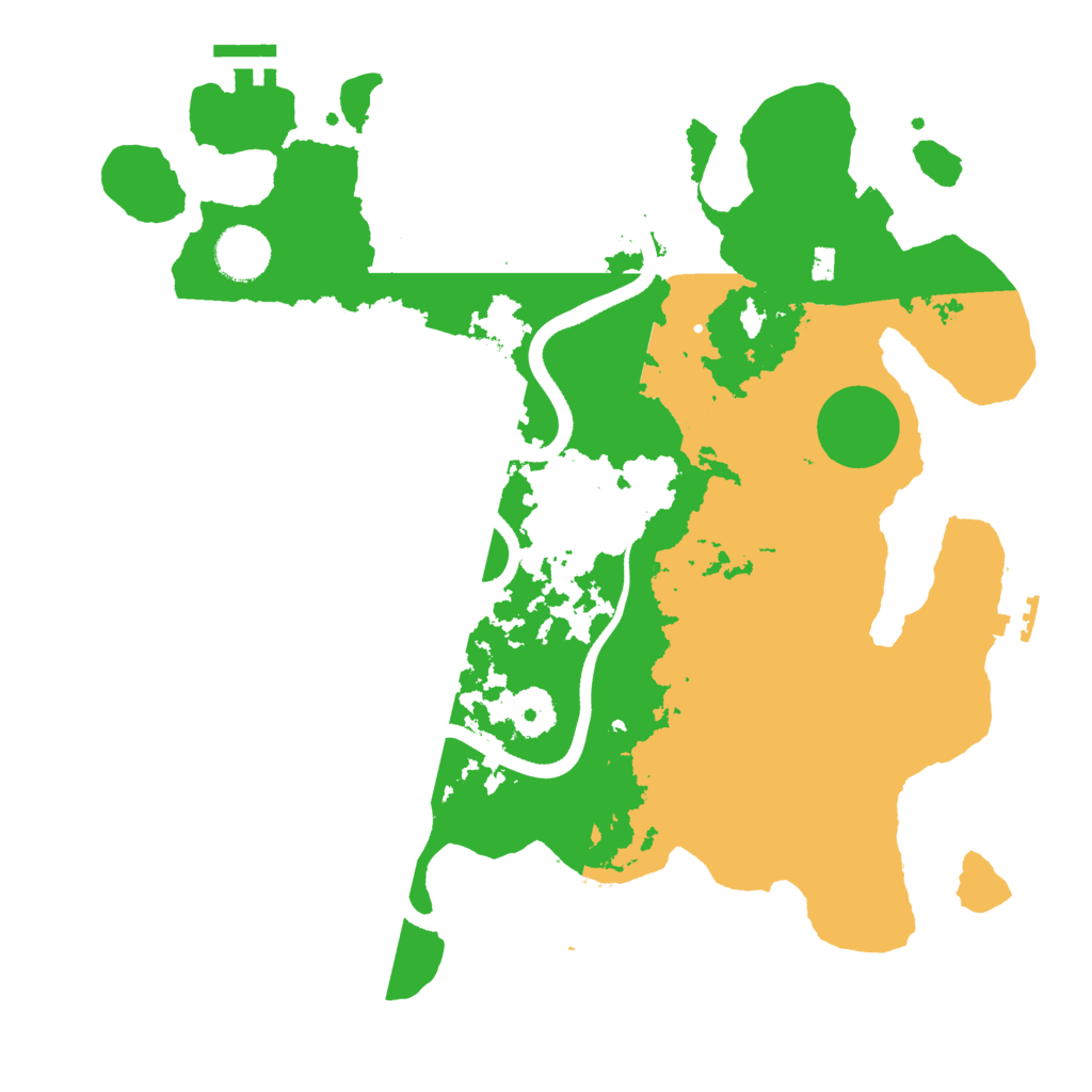 Biome Rust Map: Procedural Map, Size: 3500, Seed: 669642724